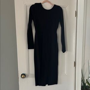 Lulus Black Long Sleeve Dress